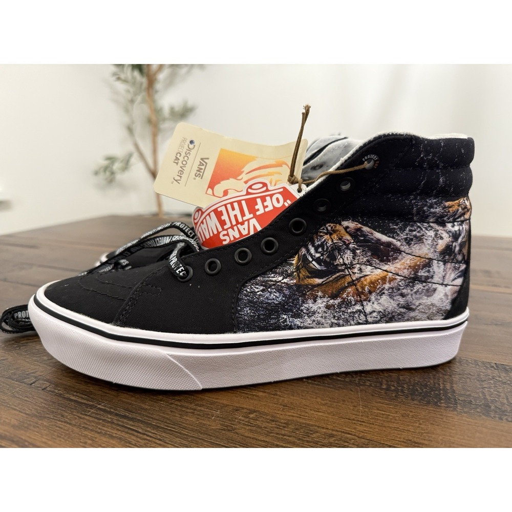 Vans Sk8-Hi Discovery Protect Tigers Project Cat Skate Shoes Men's 8 Women's 9.5
